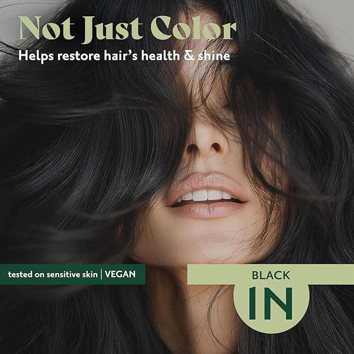 Herbatint 1N Black Permanent Hair Dye For Women - For Up To 100% Gray Coverage of Resistant Gray Hair - Ammonia-Free, Alcohol-Free & Vegan - Salon Influenced Hair color 5.75 fl oz - Image 4