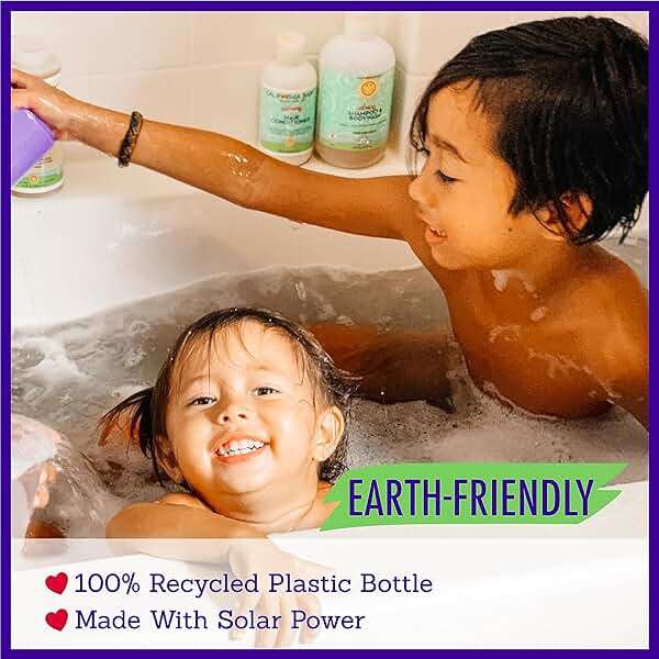 California Baby Calming Baby Shampoo + Baby Wash | 100% Plant-Based | Lavender Body Wash For Sensitive Skin | Hypoallergenic | 517 mL / 17.5 oz. - Image 9