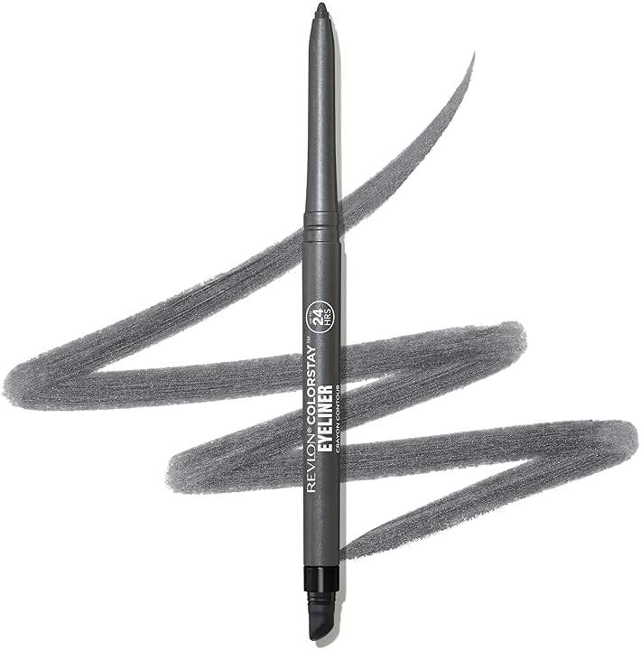 REVLON ColorStay Pencil Waterproof Eyeliner, Smudge-Proof, Eye Makeup with Built-In Sharpener, Long-Lasting, Shimmer Finish, 204 Charcoal, 0.01 oz - Image 10