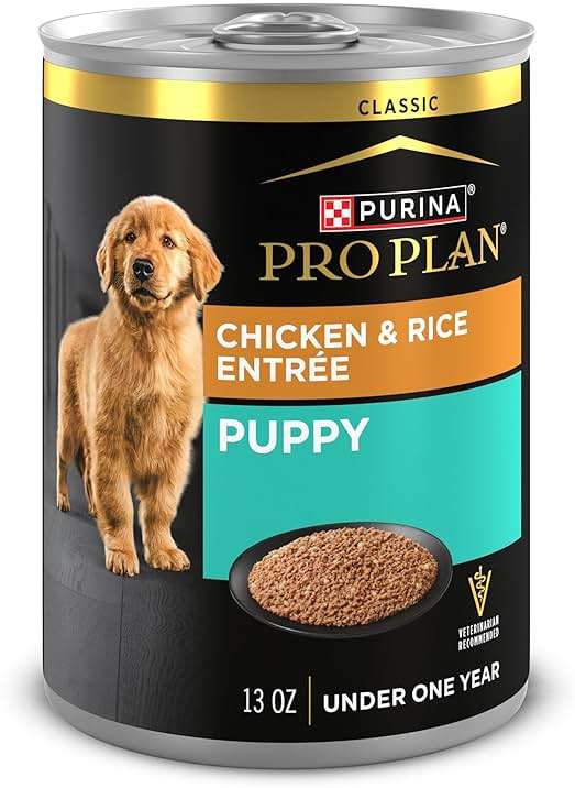 Purina Pro Plan Wet Puppy Food Pate, Wet Food Classic Chicken and Rice Entrée - (Pack of 12) 13 oz. Cans - Image 1