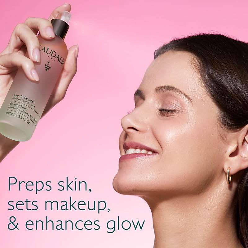Caudalie Beauty Elixir Face Mist: Toner That Tightens Pores + Reduces Dullness + Sets Makeup - Image 2