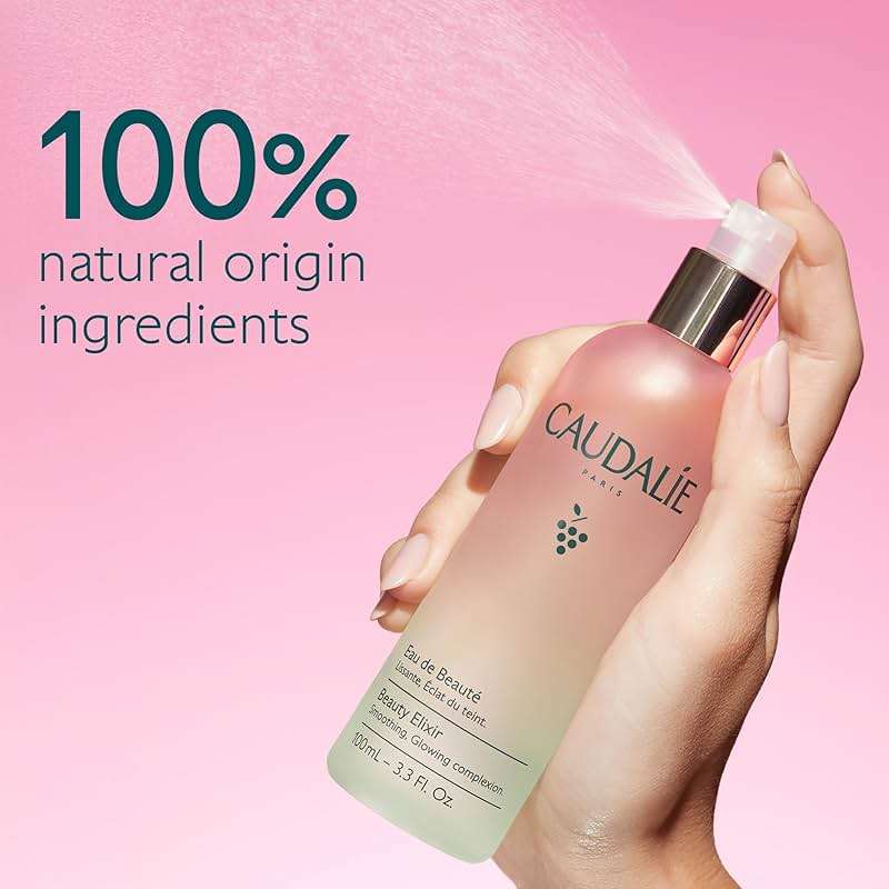 Caudalie Beauty Elixir Face Mist: Toner That Tightens Pores + Reduces Dullness + Sets Makeup - Image 3