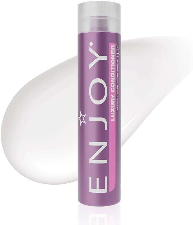 Enjoy Luxury Conditioner- Eliminates Frizz Cleansing Moisturizing Smoothing - Sulfate Free For Thick Coarse or Curly Hair (10.1 Fl Oz) - Image 1