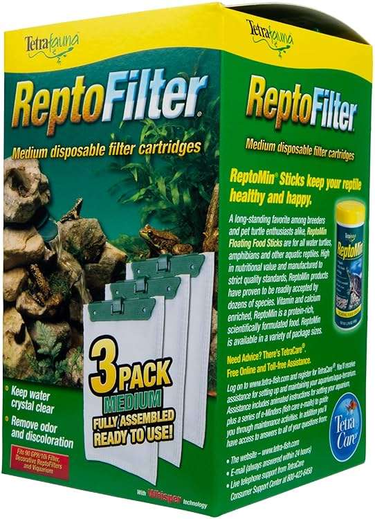 Tetra ReptoFilter Medium Filter Cartridges for Terrariums, 3 Count, Fits TetraFauna ReptoFilter 20 gal, Viquarium, and Decorative ReptoFilter - Image 5