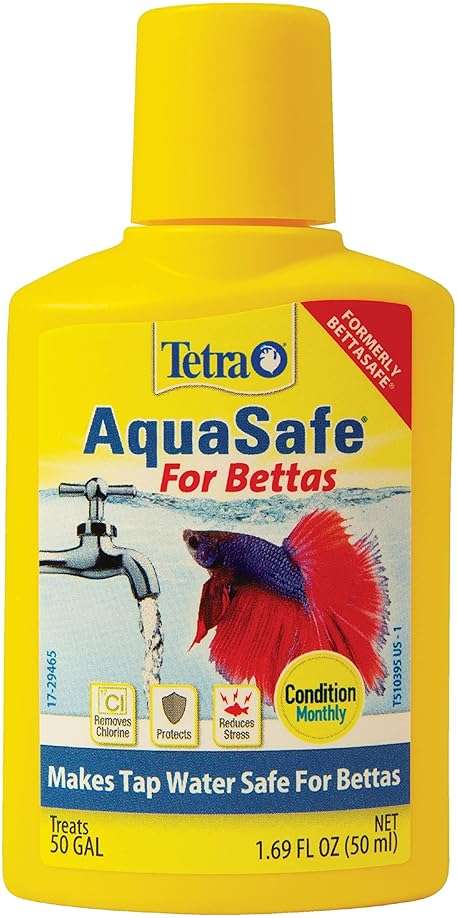 Tetra BettaSafe, Aquarium Water Conditioner For Bettas, 1.69-Ounce, 50ml, Golds & Yellows (16837) - Image 1