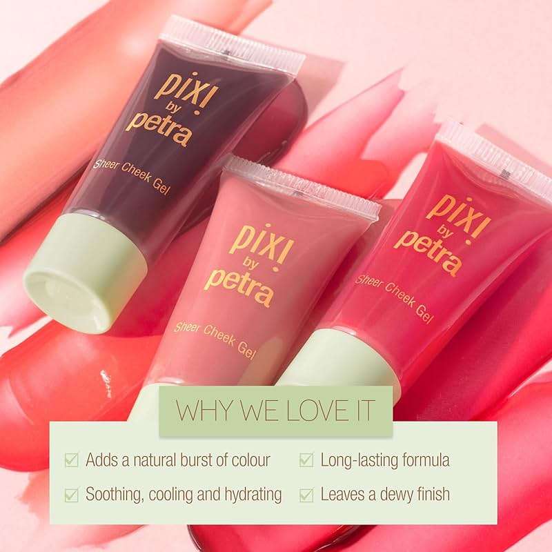 Pixi Sheer Cheek Gel - Flushed | Gel Blush For A Sheer Flush Of Colour | Oil-Free & Fragrance-Free Hydrating Liquid Blush | 0.45 Fl Oz - Image 6