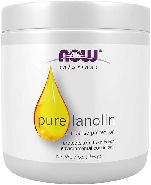 NOW Solutions, Pure Lanolin, Wind and Harsh Environment Skin Protectant, Thick Jelly, For Rough Dry Skin, 7-Ounce - Image 1