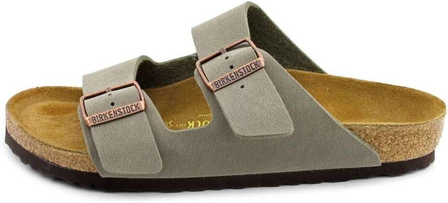 Birkenstock Unisex Arizona Soft Footbed Sandal, Stone Birkibuc, 42 M EU/11-11.5 B(M) US Women/9-9.5 B(M) US Men - Image 2