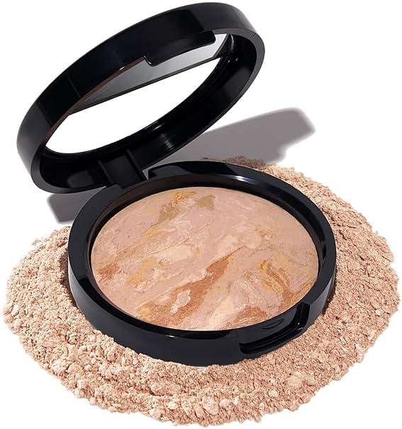 LAURA GELLER NEW YORK Award-Winning Baked Balance-n-Brighten Color Correcting Powder Foundation – Handmade in Italy – Buildable Coverage, Matte Finish – For Mature & Sensitive Skin – 02 Fair - Image 1