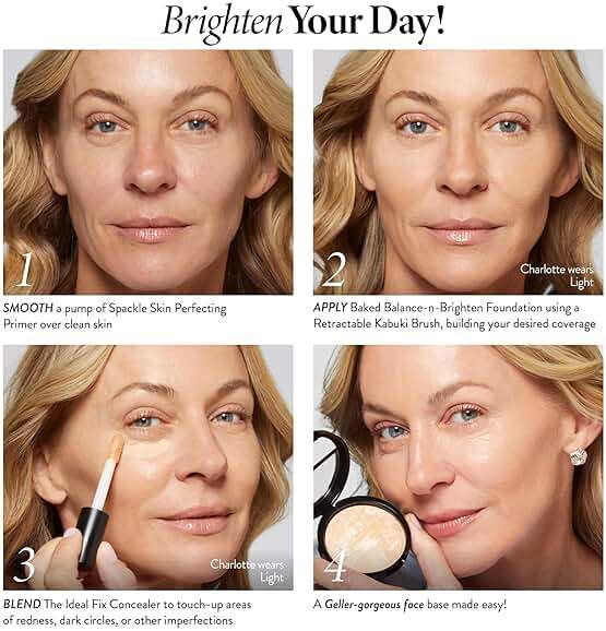 LAURA GELLER NEW YORK Award-Winning Baked Balance-n-Brighten Color Correcting Powder Foundation – Handmade in Italy – Buildable Coverage, Matte Finish – For Mature & Sensitive Skin – 02 Fair - Image 5