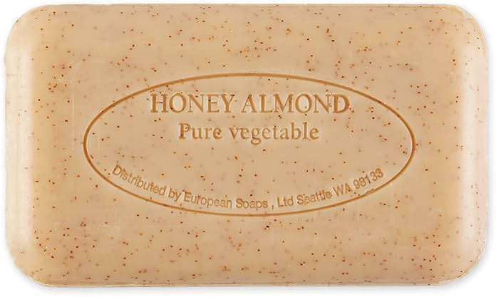 Pre de Provence Artisanal French Moisturizing Soap Bar, Shea Butter Enriched, Quad Milled for Long Lasting Rich Smooth Lather, 5.3 Ounce, Honey Almond - Image 2
