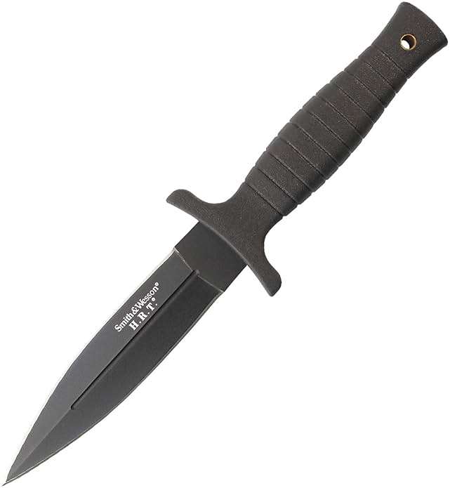 Smith & Wesson 9" H.R.T Double Edged Boot Knife with High Carbon Stainless Steel Blade - Image 1