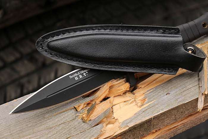 Smith & Wesson 9" H.R.T Double Edged Boot Knife with High Carbon Stainless Steel Blade - Image 6