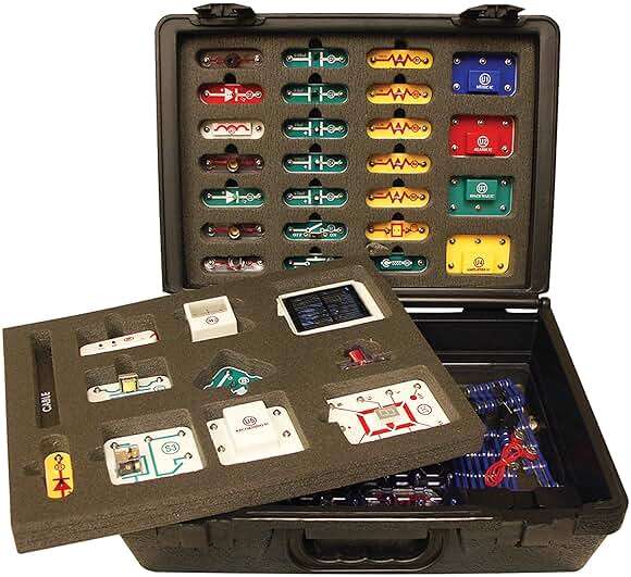 Snap Circuits Extreme SC-750R Electronics Exploration Kit + Student Training Program with Student Study Guide | Perfect for STEM Curriculum - Image 1