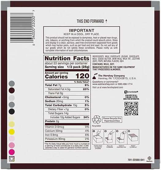 HERSHEY'S Milk Chocolate King Size, Candy Bars, 2.6 oz (18 Count) - Image 2