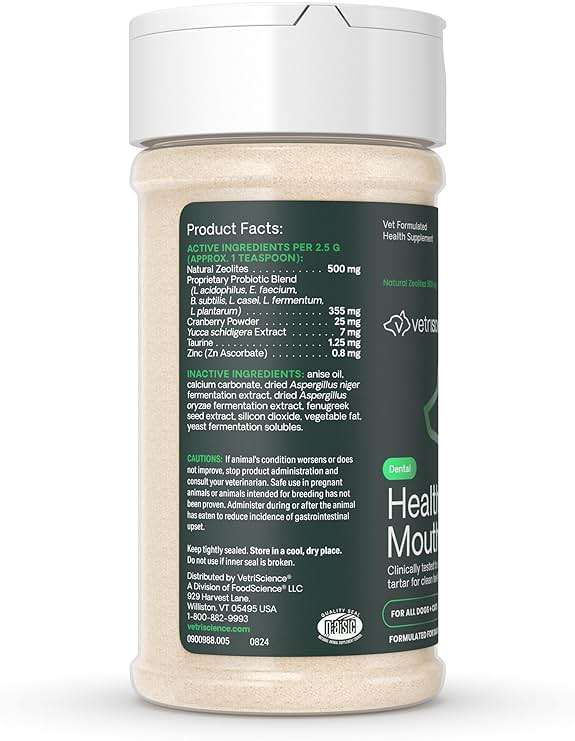 VetriScience Dental Care Powder for Dogs & Cats – Helps Reduce Plaque & Tartar Buildup, Clean Teeth & Fresher Breath, Clinically Tested, Vet-Formulated Oral Supplement, 4.2 oz - Image 10