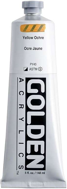5 Oz Heavy Body Acrylic Color Paints Color: Yellow Ochre - Image 1