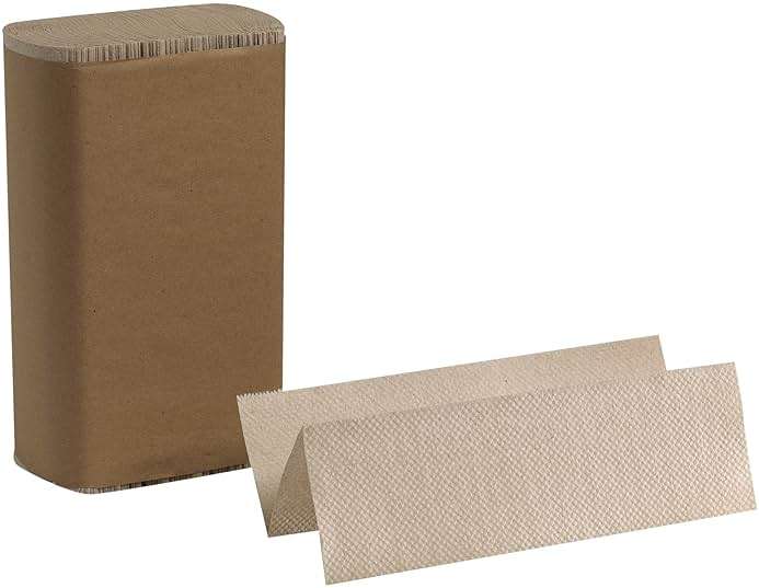 Pacific Blue Basic Recycled Multifold Paper Towels (Previously branded Envision) by GP PRO (Georgia-Pacific), Brown, 23304, 250 Towels Per Pack, 16 Packs Per Case - Image 3