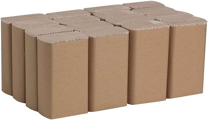 Pacific Blue Basic Recycled Multifold Paper Towels (Previously branded Envision) by GP PRO (Georgia-Pacific), Brown, 23304, 250 Towels Per Pack, 16 Packs Per Case - Image 4
