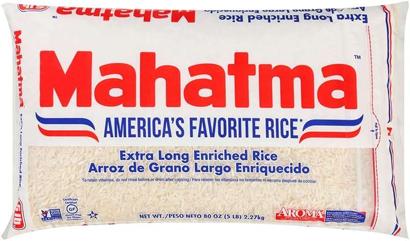 Mahatma Extra-Long-Grain Rice 5-Pound Rice Bag, Gluten-Free and Non-GMO White Rice Bulk Bag - Image 1