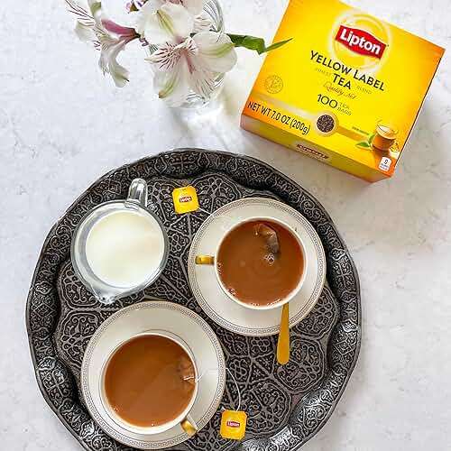 Lipton Yellow Label International Blend | Lipton Tea Bags |Black Tea| Premium Quality | 200 Grams (Pack of 1) - Image 3