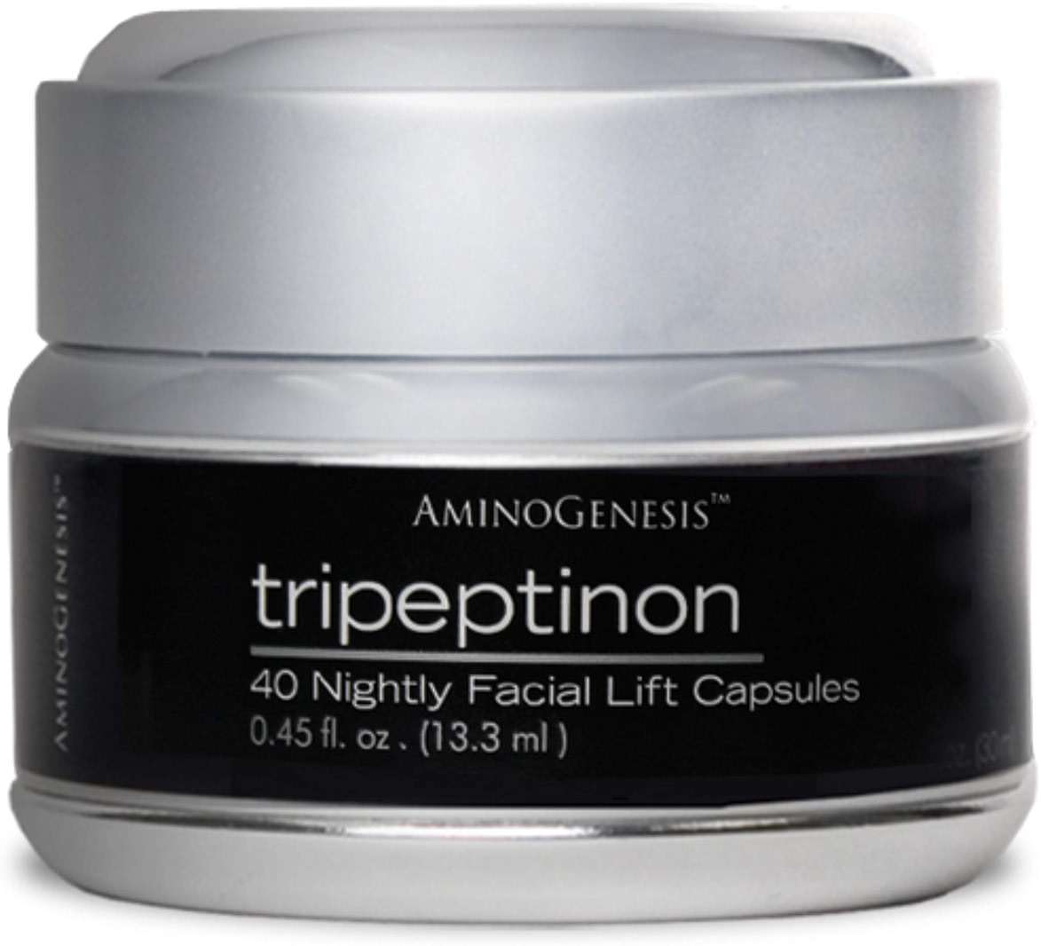 AminoGenesis Tripeptinon Cermide Age Defying, Lifting and Firming Renewal Serum for Restoring Youth, 40 Capsules - Image 1