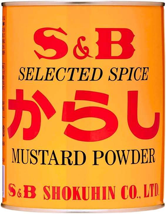 SB Mustard Powder, Karasi, 14-Ounce Tin - Image 1