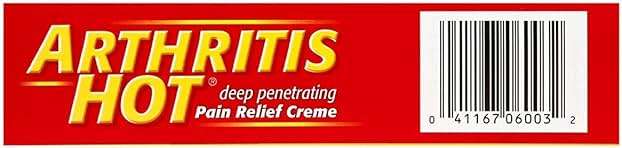 Arthritis Hot Pain Relief Creme-3, oz. - Image 2