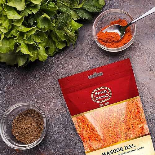 Masoor Dal 4 Pound Bag - Split Red Lentils Dry - All Natural, Pure, Vegan - Resealable Bag by Spicy World - Image 7
