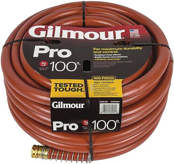 Gilmour Pro Commercial 3/4" x 100' Heavy Duty Water Hose, Durable and Kink Resistant 100 ft Garden Hose - Image 6