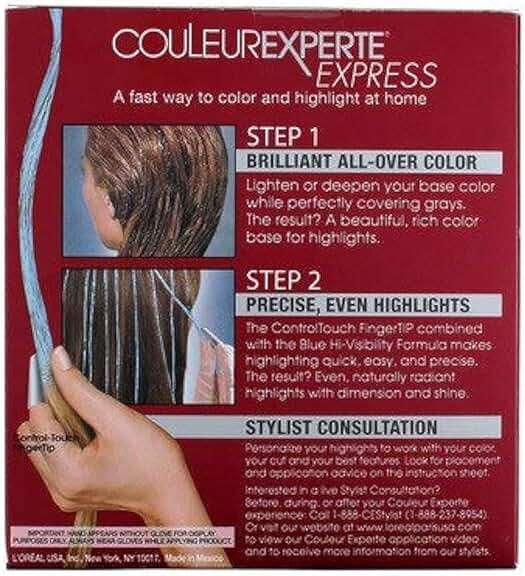 L'Oreal Paris Couleur Experte 2-Step Home Hair Color and Highlights Kit, French Éclair - Image 9