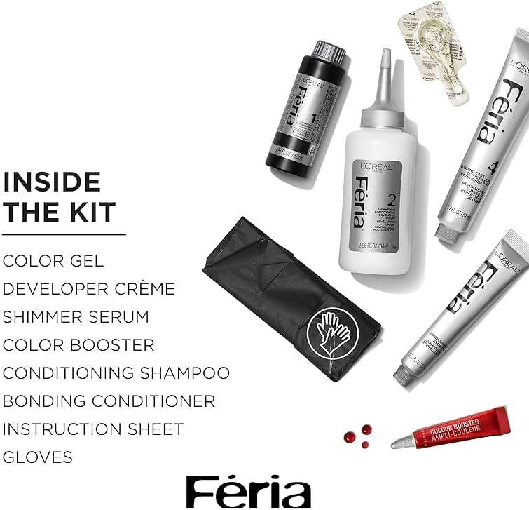 L'Oreal Paris Feria Multi-Faceted Shimmering Permanent Hair Color, R68 Ruby Rush (Rich Auburn True Red), Pack of 1 Hair Dye Kit - Image 5