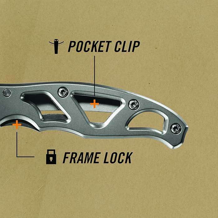 Gerber Gear Paraframe Mini Pocket Knife, 2.2" Fine Edge Small EDC Folding Knife with Safety Lock for Everyday Carry, Gifts for Men, Stainless Steel - Image 4