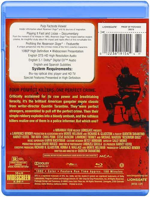 Reservoir Dogs (15th Anniversary Edition) [Blu-ray] - Image 2