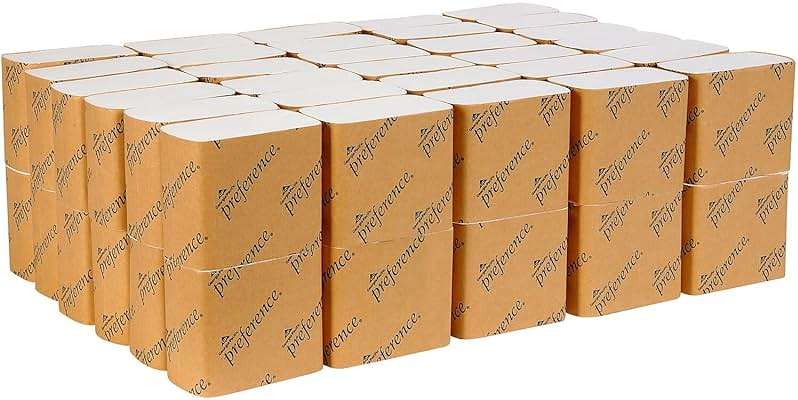 Preference 2-Ply Interfolded Toilet Paper by GP PRO (Georgia-Pacific), 10101, 400 Sheets Per Pack, 60 Packs Per Case, White - Image 3