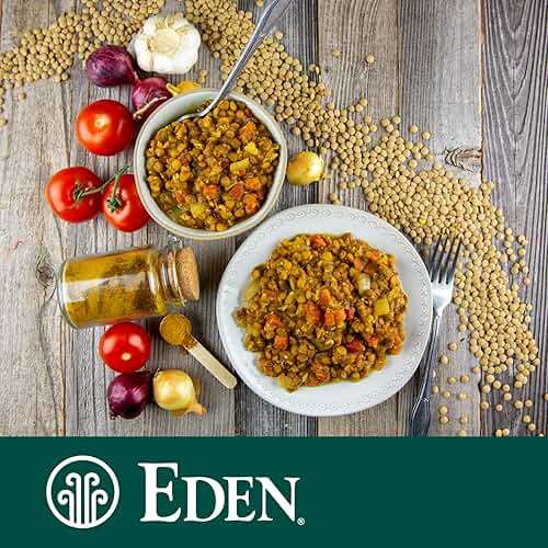 Eden Organic Green Lentils with Onion and Bay Leaf, 15 oz Can (12-Pack Case), Non-GMO, Vegan, Kosher, U.S. Grown, Heat and Serve, Macrobiotic - Image 4