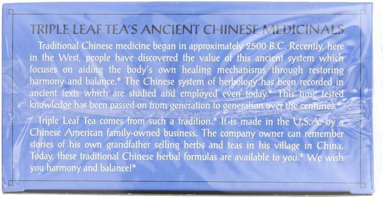 Triple Leaf Tea, Herbal Laxative, 20 Tea Bags (Pack of 6) - Image 4