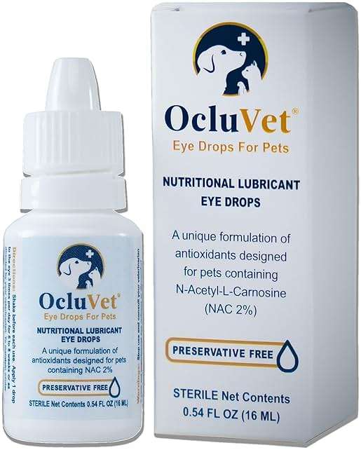OcluVet Eye Drops for Pets | Clinically Studied Antioxidants for Pets | Made in the USA | Includes 2% N-Acetyl-L-Carnosine (NAC) | 16mL - Image 1