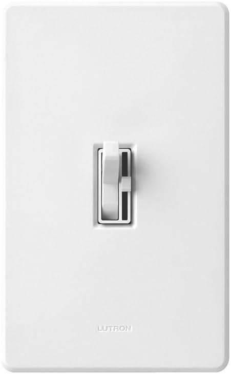 Lutron Toggler 1000-Watt 3-Way Incandescent Dimmer Switch, AY-103P-WH, White - Image 4