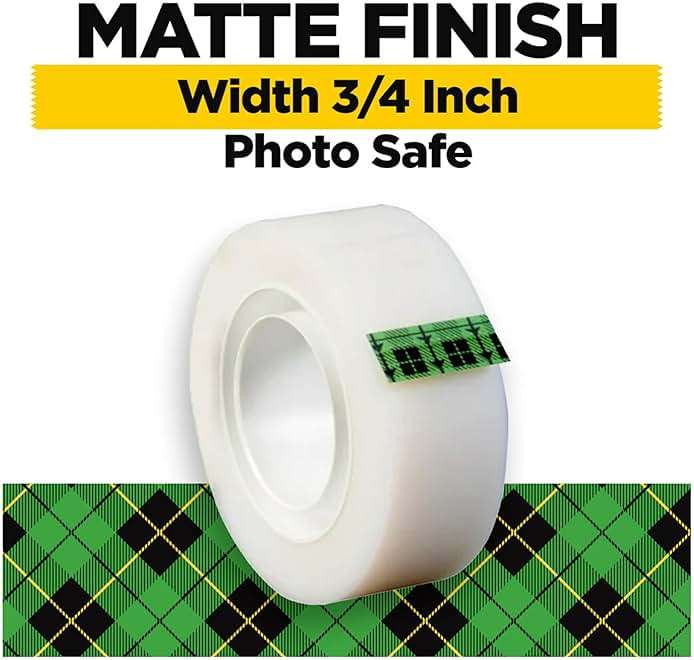 Scotch Magic Tape, Invisible, Home Office Supplies and Back to School Supplies for College and Classrooms, 12 Rolls - Image 2