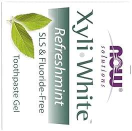NOW Foods Solutions, Xyliwhite™ Toothpaste Gel, Refreshmint, Cleanses and Whitens, Fresh Taste, 6.4-Ounce - Image 2