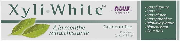 NOW Foods Solutions, Xyliwhite™ Toothpaste Gel, Refreshmint, Cleanses and Whitens, Fresh Taste, 6.4-Ounce - Image 3