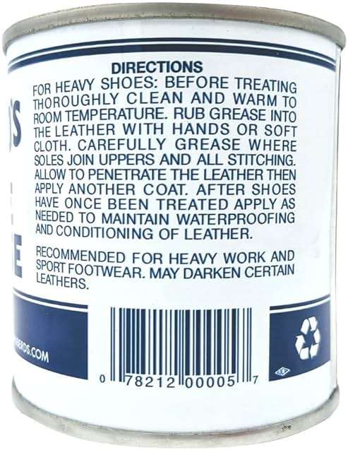 Huberd's Shoe Grease 7.5 oz, Leather Conditioner and Waterproofer for Boots, Shoes, Saddles, and Gear. Beeswax and Pine Tar Formula. Since 1921. - Image 4
