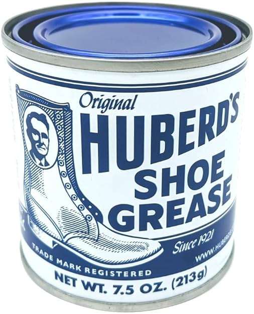 Huberd's Shoe Grease 7.5 oz, Leather Conditioner and Waterproofer for Boots, Shoes, Saddles, and Gear. Beeswax and Pine Tar Formula. Since 1921. - Image 5