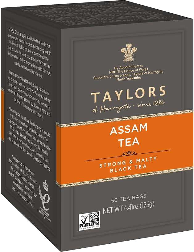 Taylors of Harrogate Assam, Black Tea, Pillow Tea Bags, 50 Count (Pack of 1), Full-bodied, Satisfying & Malty, Caffeinated, Enjoy Hot or Iced, 50 Teabags - Image 2