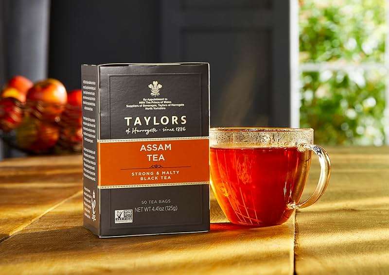 Taylors of Harrogate Assam, Black Tea, Pillow Tea Bags, 50 Count (Pack of 1), Full-bodied, Satisfying & Malty, Caffeinated, Enjoy Hot or Iced, 50 Teabags - Image 5