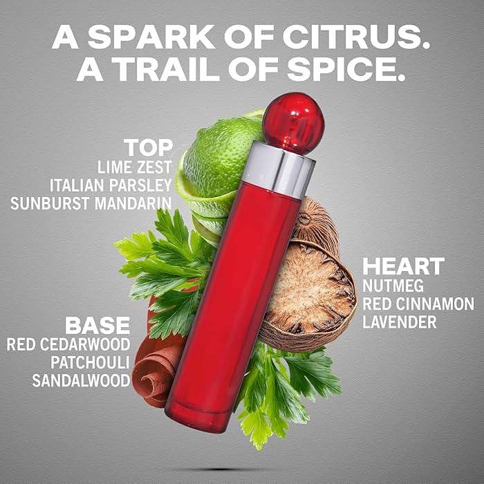 Perry Ellis 360° Red Eau De Toilette Spray for Men - Mens Cologne, Long Lasting Perfume, EDT, Fragrance with Notes of Clove, Cinnamon & Patchouli - 1.7 fl oz (50 mL) - Image 2