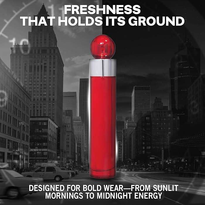 Perry Ellis 360° Red Eau De Toilette Spray for Men - Mens Cologne, Long Lasting Perfume, EDT, Fragrance with Notes of Clove, Cinnamon & Patchouli - 1.7 fl oz (50 mL) - Image 3
