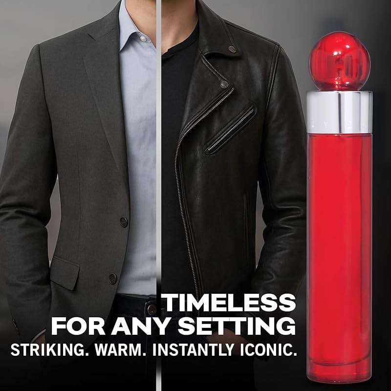 Perry Ellis 360° Red Eau De Toilette Spray for Men - Mens Cologne, Long Lasting Perfume, EDT, Fragrance with Notes of Clove, Cinnamon & Patchouli - 1.7 fl oz (50 mL) - Image 4