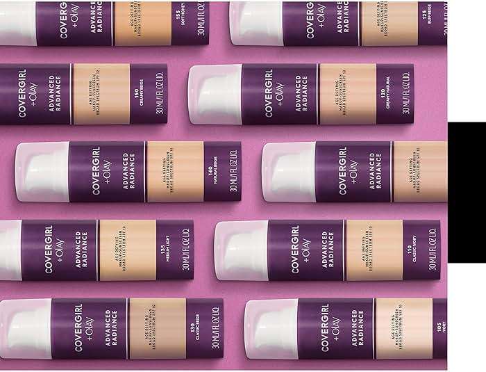 COVERGIRL Advanced Radiance Age-Defying Liquid Foundation Makeup | Anti-Aging, Age-Defying Formula, Buildable Coverage (Packaging May Vary) | 110 Classic Ivory | 1 fl oz (Pack of 1) - Image 5